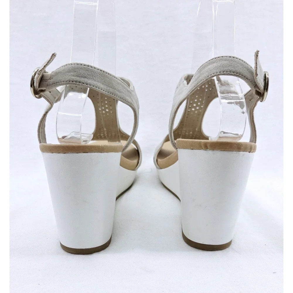 Dr. Scholls Selma Beige/White sandal - Size 8